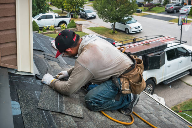 Professional Roof Leak Repair technician working in Perkins, OK
